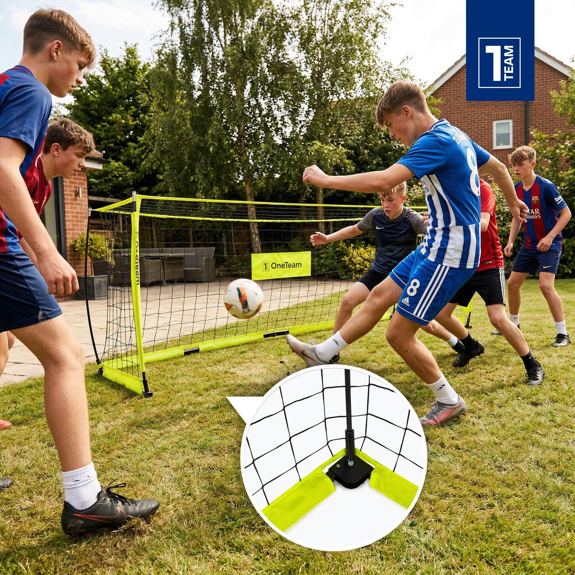 Bramka do piłki nożnej OneTeam Flex Square 300 x 100 cm 4/7