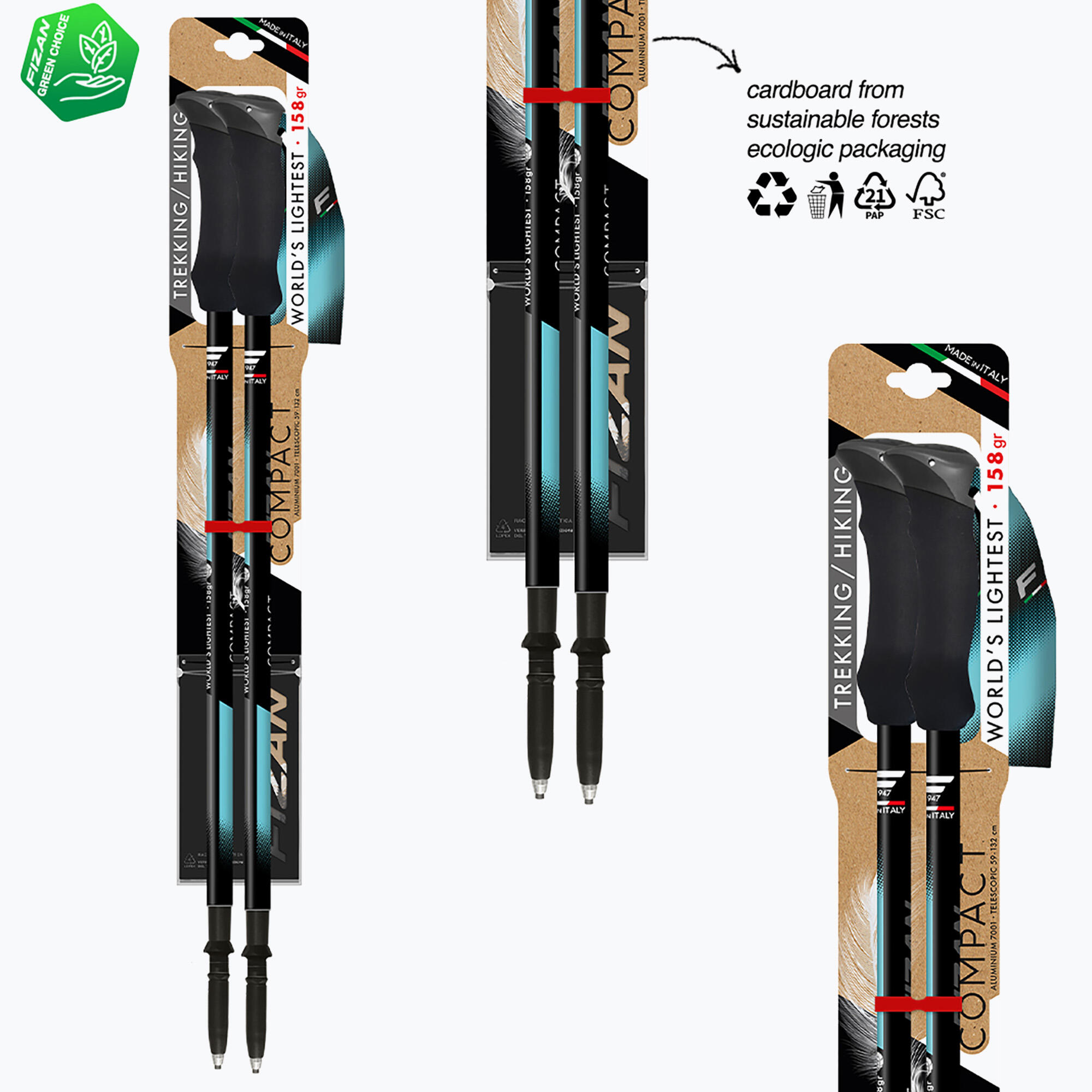 Kije trekkingowe Fizan Compact Tech 6/7