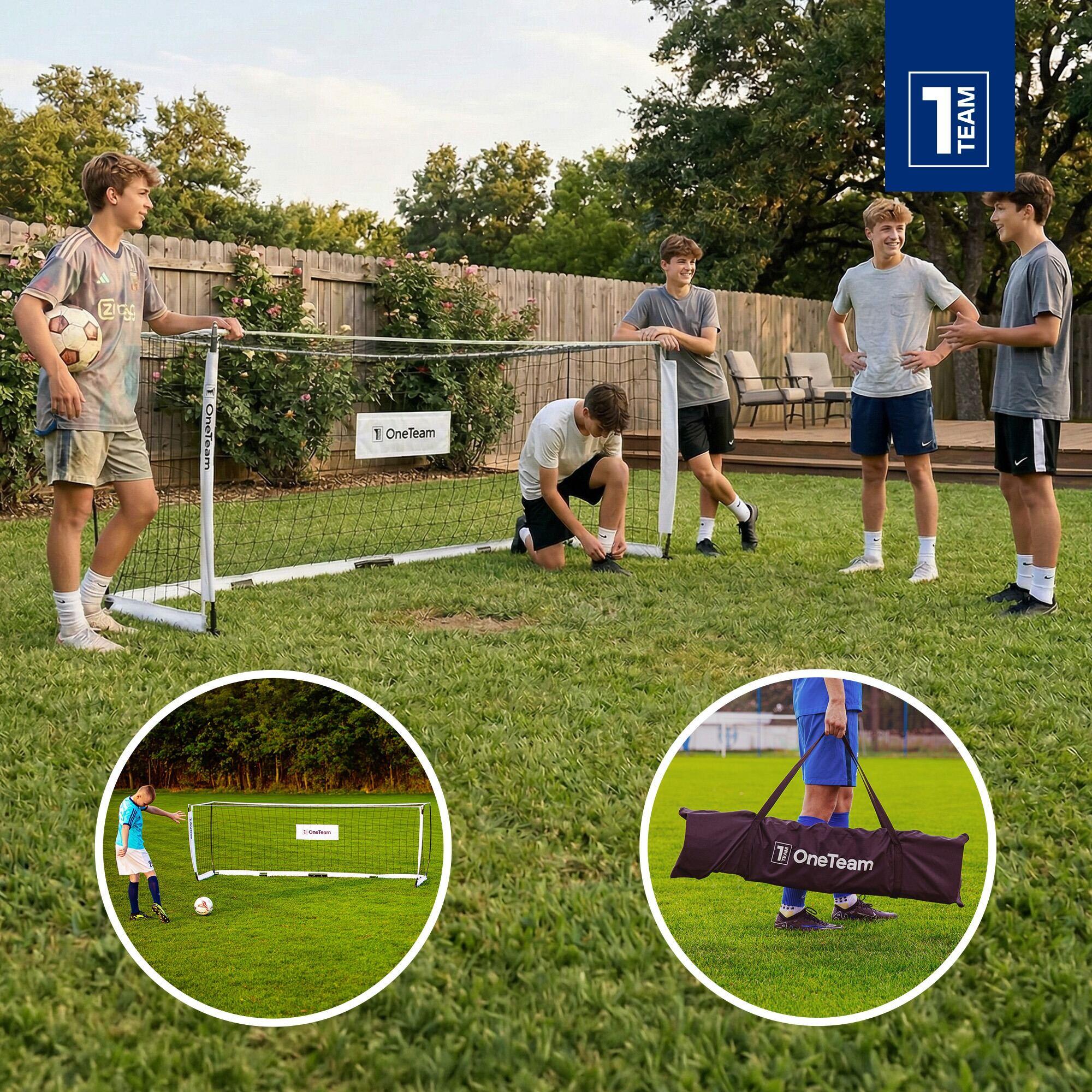 Bramka do piłki nożnej OneTeam Flex Square 300 x 100 cm 6/7