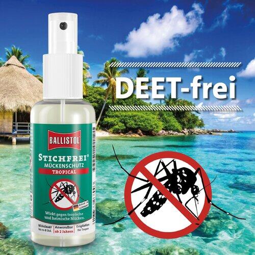 Repelente Mosquitos Viaje Ballistol Stichfrei Tropical 100ml Icaridina 2/6
