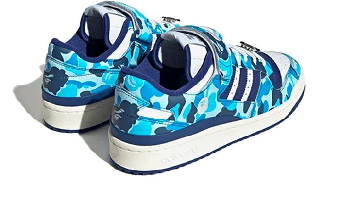 Forum 84 Low Bape 30th Anniversary Blue Camo - Taille : 42 2/3 EU 3/4
