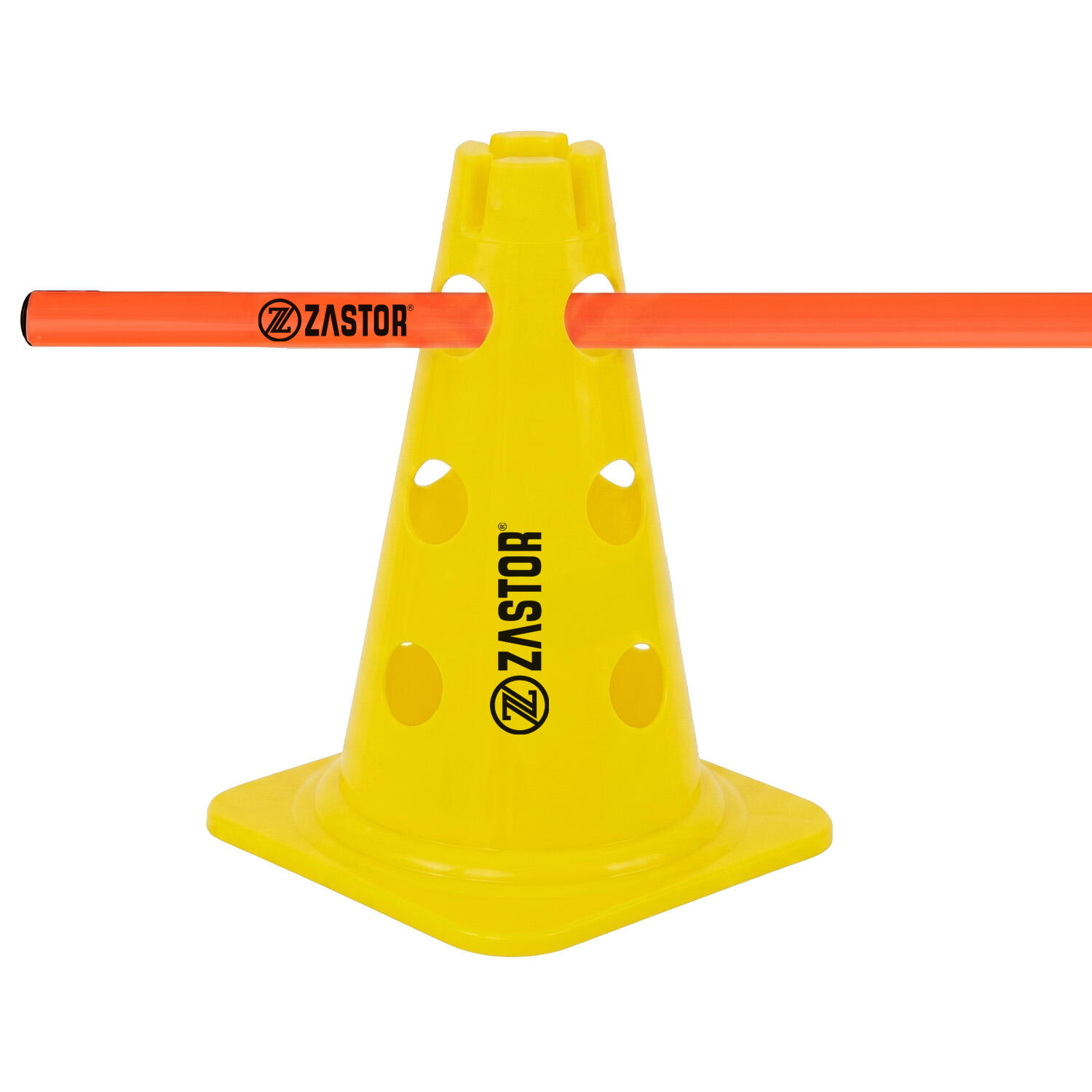Señalizador 23 cm con soporte para picas amarillo 5/6