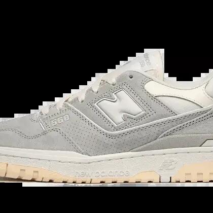 Unisex - Lifestyle - Shoes - Suede, Retro 550 - Rain Cloud/Sea Salt/White