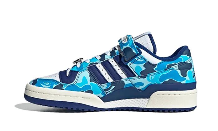 Forum 84 Low Bape 30th Anniversary Blue Camo - Taille : 42 2/3 EU 1/4