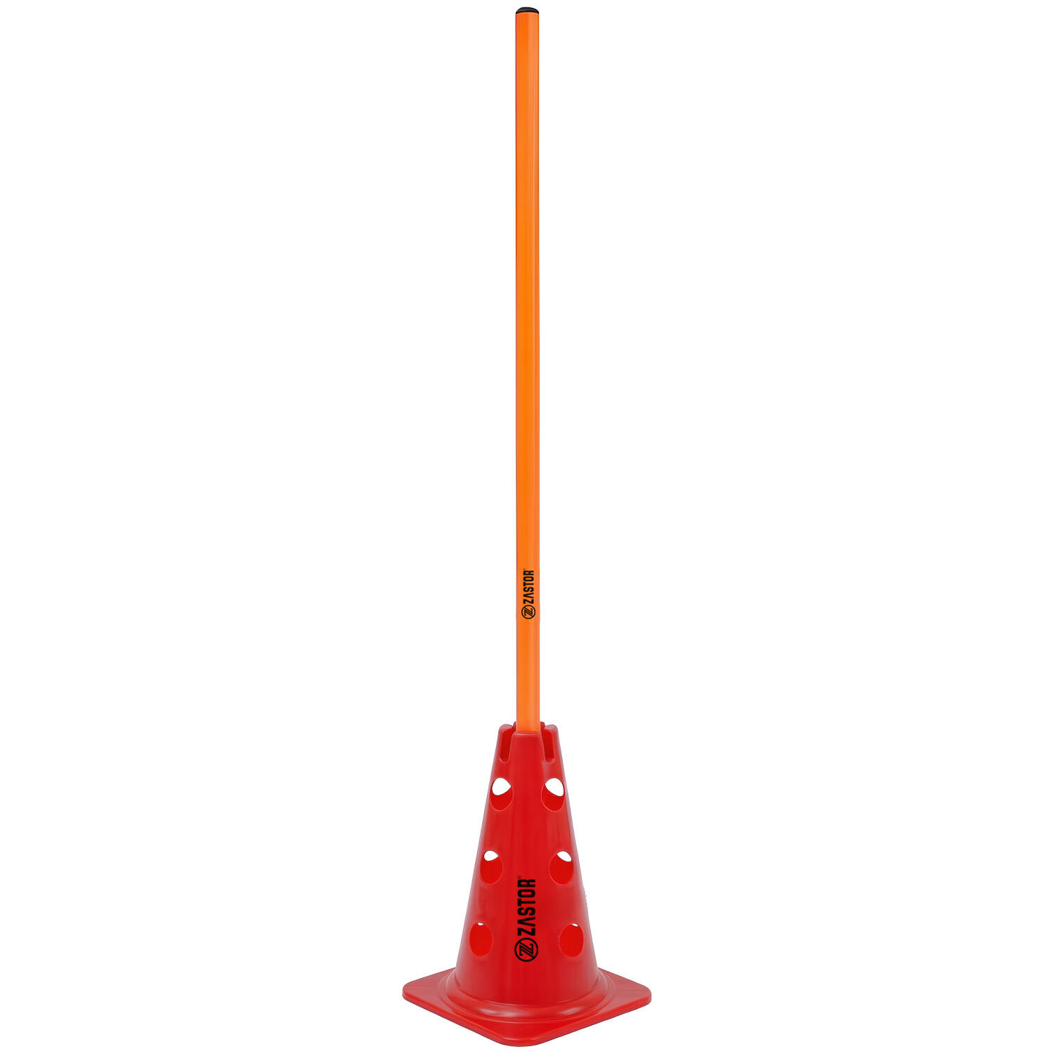 Señalizador 23 cm con soporte para picas rojo 3/6