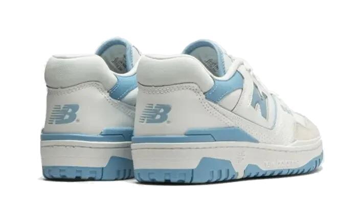 Schoenen - basketbal - unisex - new balance 550 - wit/blauw 3/4