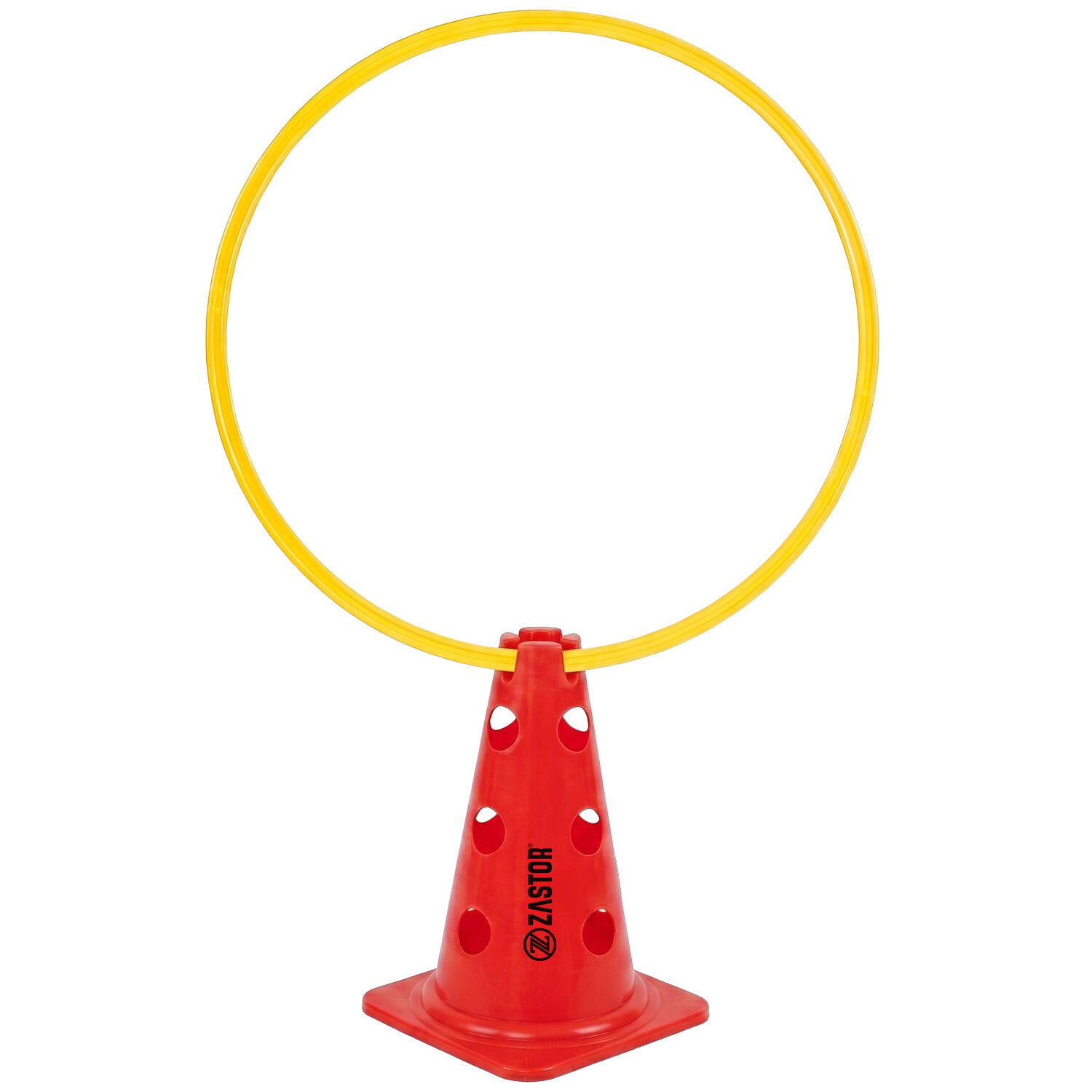 Señalizador 23 cm con soporte para picas rojo 6/6
