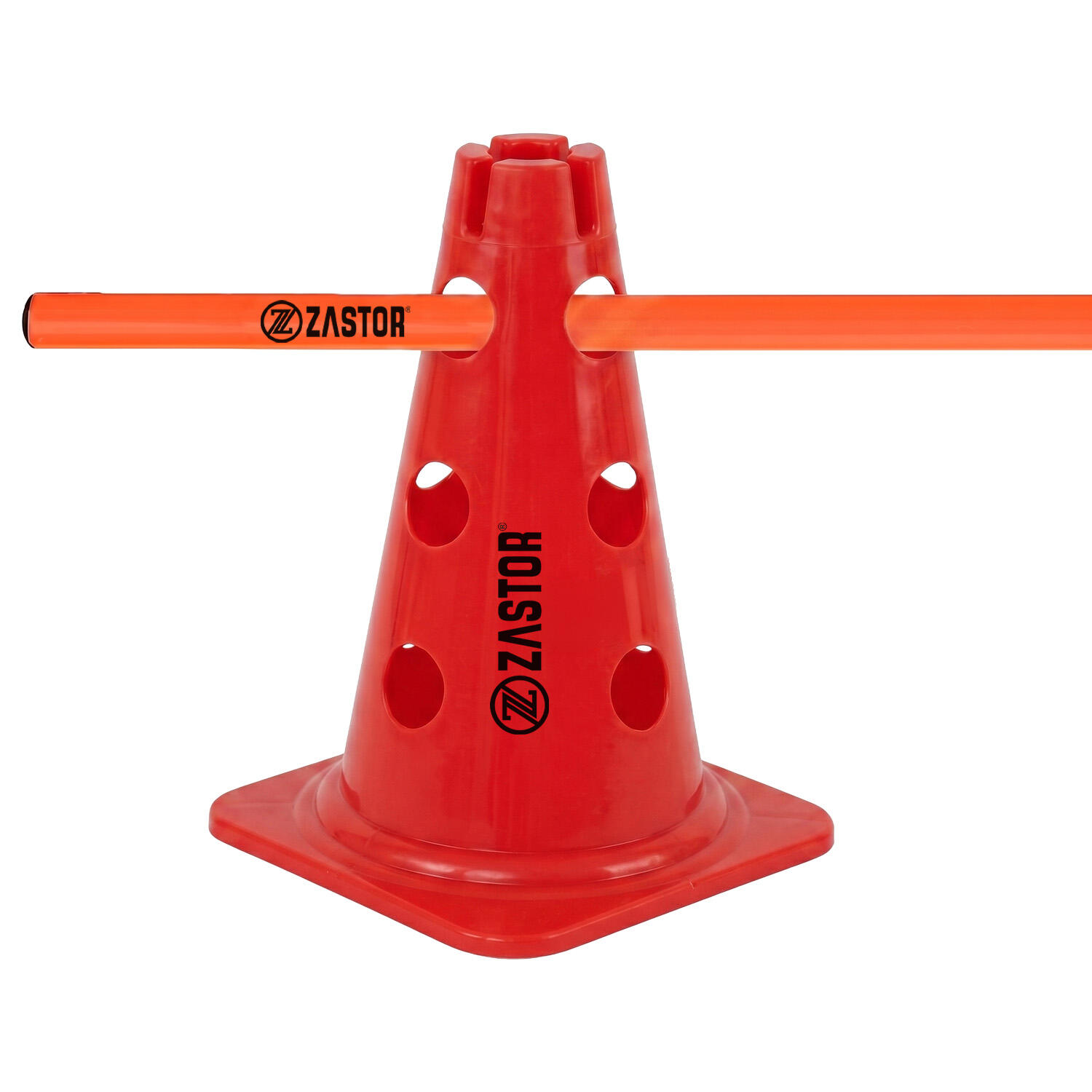 Señalizador 23 cm con soporte para picas rojo 5/6