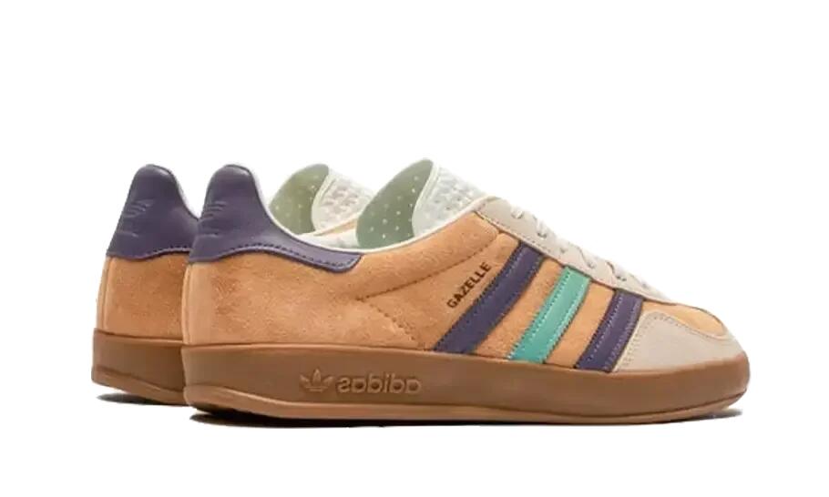 Adidas Gazelle Indoor Glow Orange Shadow Violet  3/4