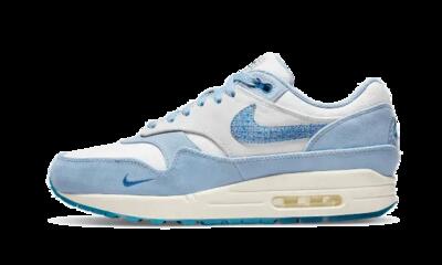 Schoenen - dames - air max 1 premium - wit/marina blauw