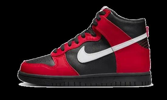 Chaussures - lifestyle - unisexe - dunk high - noir/university red