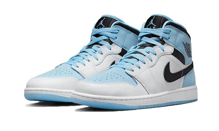 Unisex - basketball - air jordan 1 mid se - eisblau/schwarz 2/3
