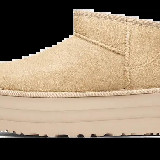 Women - Casual - Platform sneakers - Suede, UGGPLUSH - Driftwood