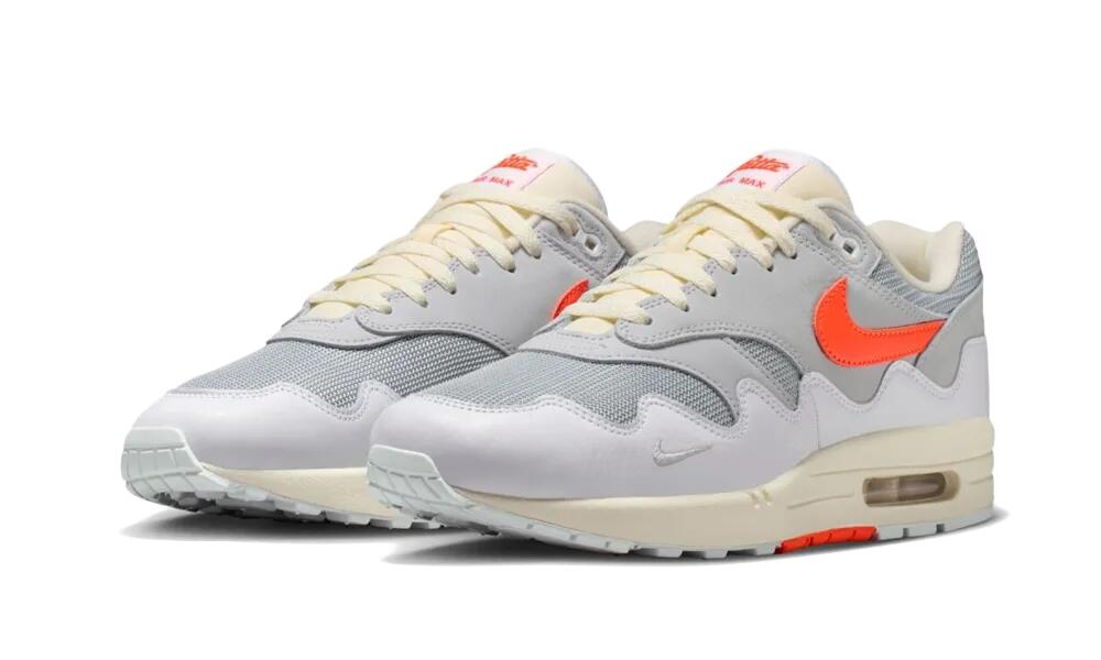 Air Max 1 Patta Waves White Hyper Crimson (With Bracelet) - Taille : 44.5 EU 2/3
