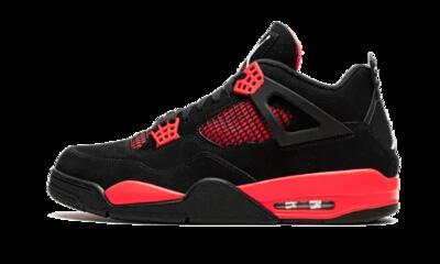 Scarpe - basket - air jordan 4 retro - nero/rosso/bianco