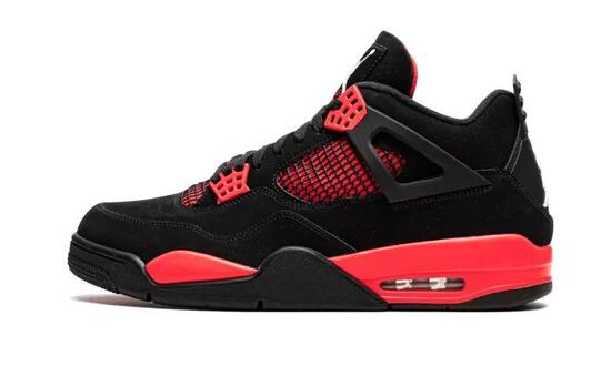 Scarpe - basket - air jordan 4 retro - nero/rosso/bianco