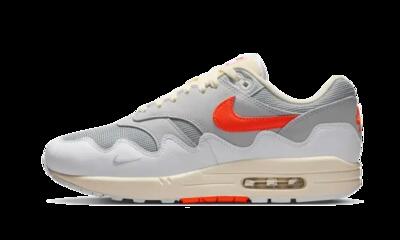 Scarpe - tempo libero - unisex - air max 1 patta - bianco/hyper crimson