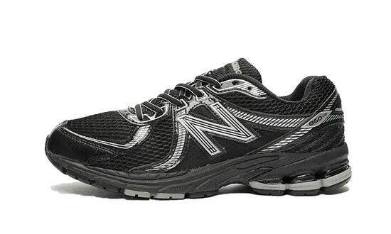 Zapatillas - Running - Hombre - Acolchadas, Estables - 860 - Negro/Plata