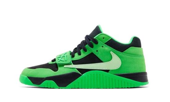 Schuhe CJ1 T-Rexx Travis Scott Green Spark