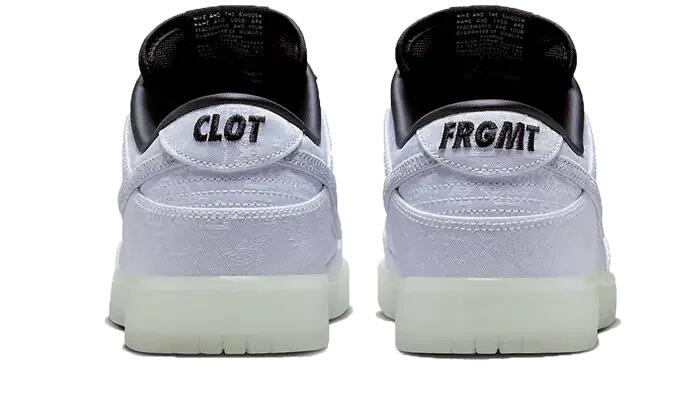 Nike Dunk Low CLOT Fragment White 3/5