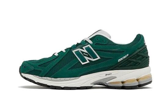Zapatillas 1906R Green Suede Metallic Silver