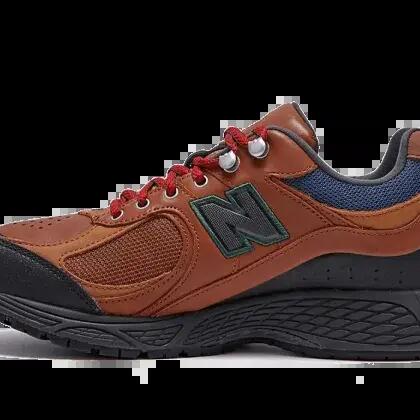 Men - Hiking - Shoes - Stable, grippy hiking shoes - 2002R - Brown/Team Red
