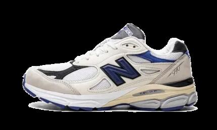 Zapatos - Running - Hombre - Cómodos, estables - 990V3 - Cream/Azul