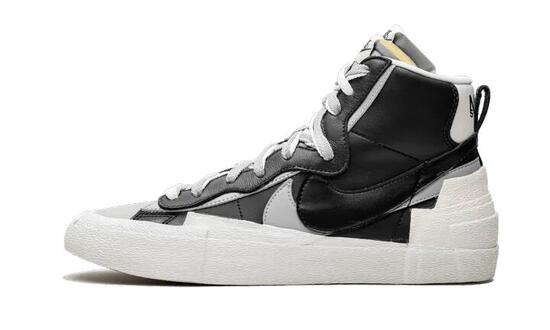 Blazer Mid Sacai Black Grey - Taille : 47 EU