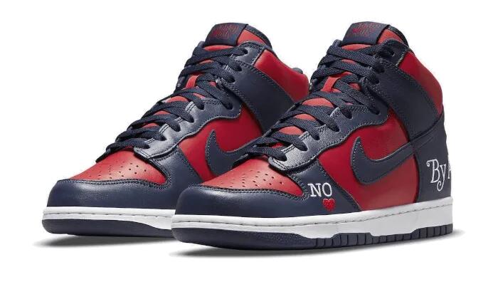 SB Dunk High Supreme By Any Means Navy - Taille : 37.5 EU 2/3
