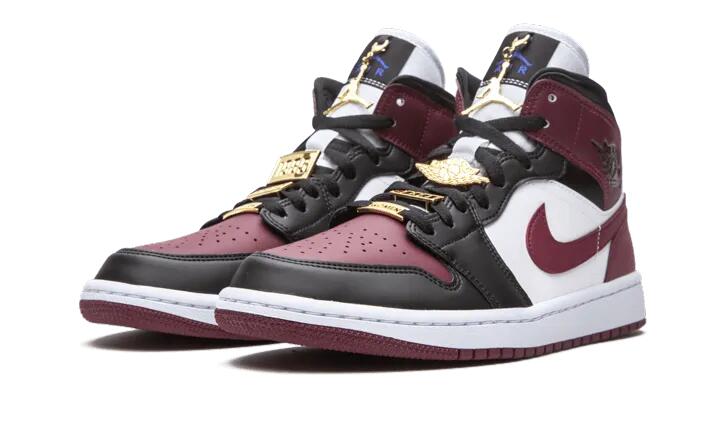 Air Jordan 1 Mid SE Black Dark Beetroot - Taille : 42.5 EU 2/4