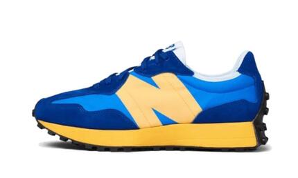 Chaussures - lifestyle - unisexe - new balance 327 - bleu/jaune
