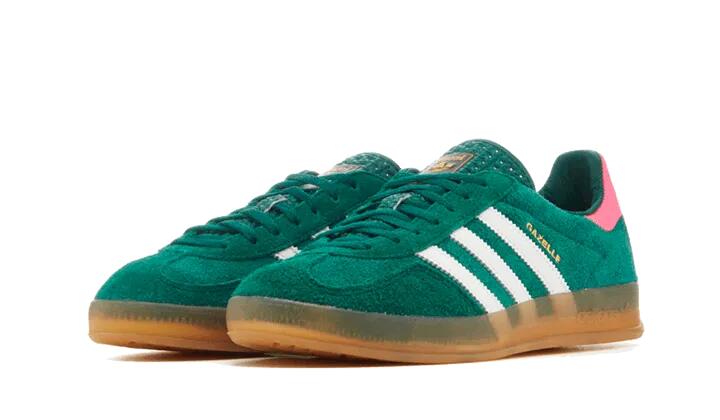 Gazelle Indoor Collegiate Green Lucid Pink - Taille : 35 1/3 EU 2/4