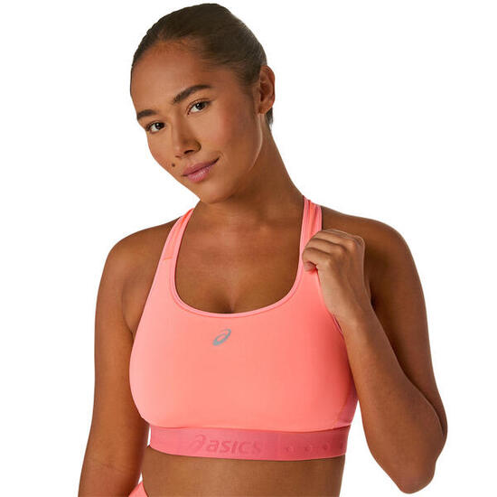 Soutiens Gorge De Sport Femme - ASICS Road Compression Bra W - Sun Coral