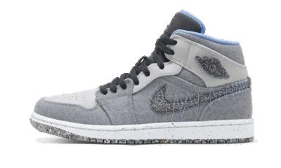 Schoenen - basketbal - air jordan 1 mid - grijs/univ blue