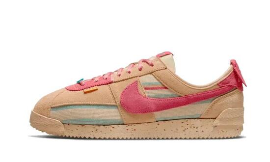 Zapatillas lifestyle - Cortez Union Sesame - Grain/rosa