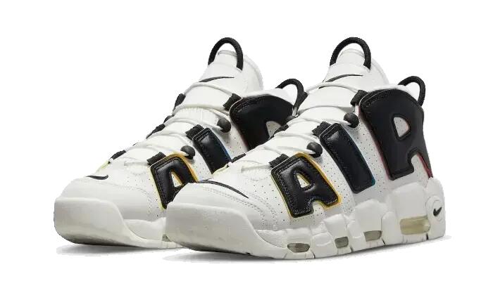 Chaussures - basket - unisexe - air more uptempo - sail/black 2/3