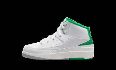 Schoenen - basketbal - kind - jordan 2 retro - wit/lucky green