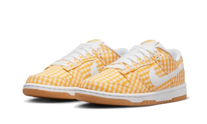 Dunk Low Yellow Gingham - Taille : 38 EU 2/3