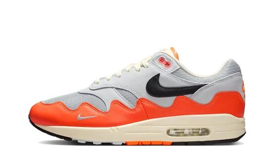 Air Max 1 Patta Waves Hyper Crimson Pure Platinum - Taille : 47 EU