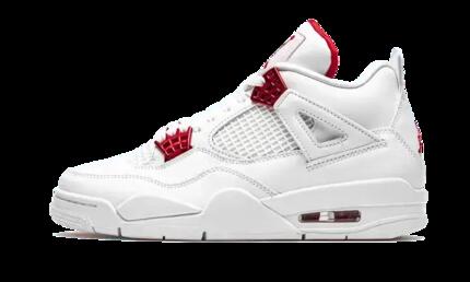 Zapatillas - Baloncesto - Air Jordan 4 Retro - Blanco/Rojo
