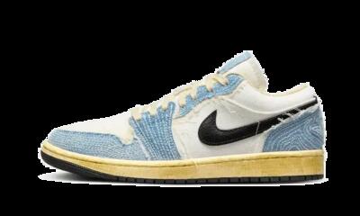 Scarpe - lifestyle - uomo - basse in denim sashiko - air jordan 1 low se