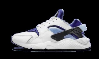 Schoenen - streetwear - unisex - air huarache - wit/paars-blauw