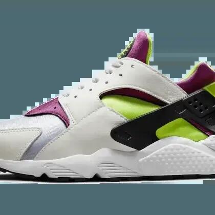 Men - Running Shoes - Air Huarache - White/Neon Yellow/Magenta