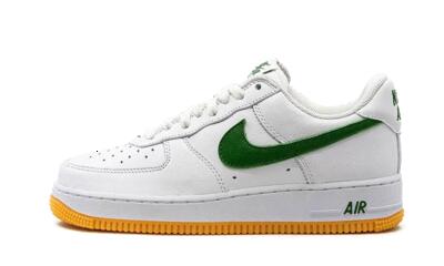 Schoenen - lifestyle - air force 1 - lage sneaker - wit/bosgroen