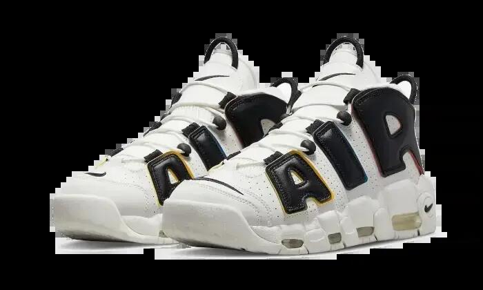 Zapatillas baloncesto - Air More Uptempo - Negro/Team Orange 2/3