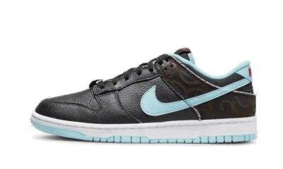 Schoenen - lifestyle - unisex - dunk low se barber shop - zwart/teal/wit