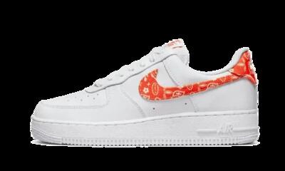 Scarpe - lifestyle - unisex - air force 1 low '07 paisley - bianco/rush orange