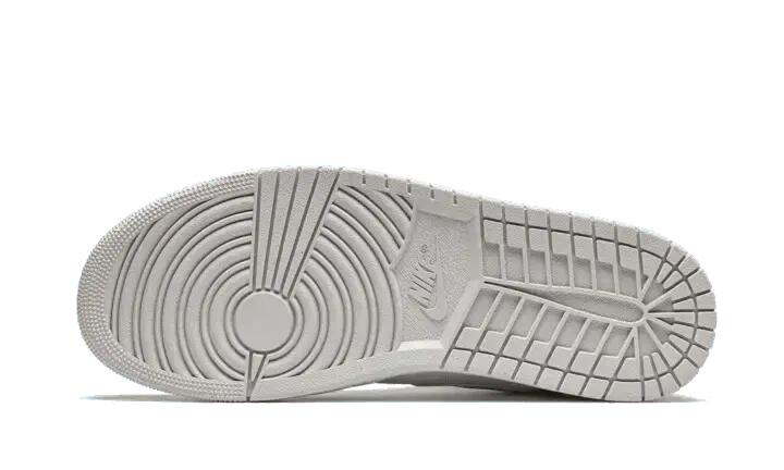Unisex - Basketball - Shoes - Mid, Printed, Camo - Air Jordan 1 Mid - Grey/White 4/6