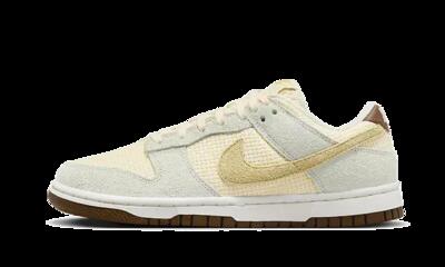 Schoenen - dunk low hemp - lage leren sneakers - coconut milk/grijs-bruin