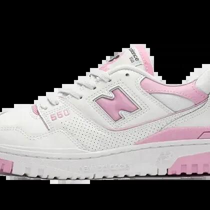 Basketball - Shoes - Low-top suede and mesh - 550 - White/Pink